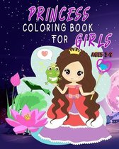 Princess Coloring Book for Girls Ages 3-9