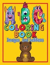 abc coloring book images and letters: My First Little ABC Coloring Book
