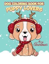 Dog coloring book for puppy lovers Merry Christmas