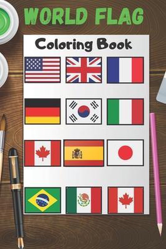 world flag coloring book, Max Bl 9798581001660 Boeken bol