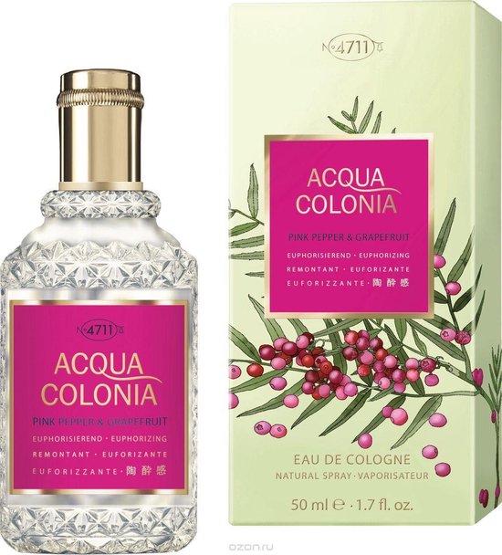 4711 Acqua Colonia Pink Pepper & Grapefruit - 50 ml - Eau de Cologne Natural Spray