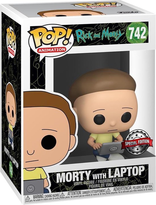 Funko POP! Animation Rick \u0026 Morty Morty with Laptop SE | bol