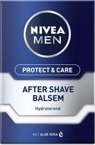 Nivea Men Aftershave Balsem - Protect & Care - 5 x 100 ml - Voordeelverpakking