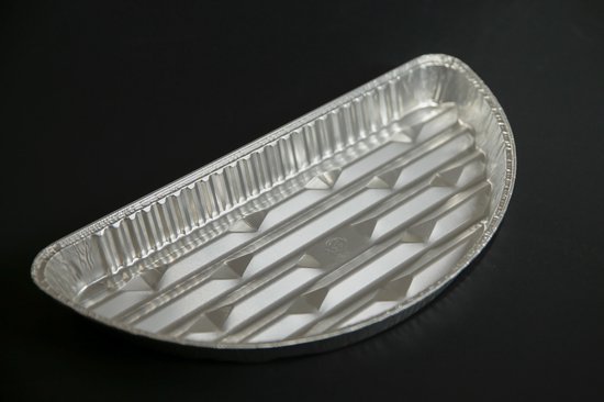 Kansen Heerlijk Motivatie Happy BBQ tray - HBT - L - 110 - halfronde aluminium bak met dichte bodem  voor de... | bol.com