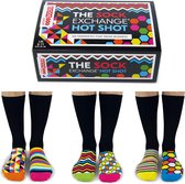Verjaardag cadeau - Oddsocks - Mismatched socks - Cadeau doos met 6 verschillende sokken - maat 39-46 - Leuke sokken - Vrolijke sokken - Luckyday Socks - Sokken met tekst - Aparte