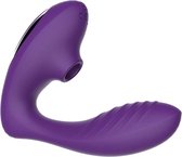 Mermaid Mysteries - 2 in 1 Luchtdruk Vibrator met Trillende G-Spot & Zuigende Clitoris Stimulatie - 20 Standen, USB Oplaadbaar & Waterproof - Paars
