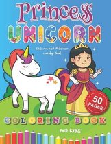 Unicorn and Princesse coloring book