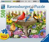 Ravensburger puzzel Bij het vogelbadje - Legpuzzel - 500 stukjes
