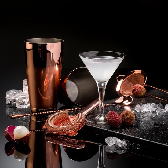 Cocktail Set Bartender Pros™ - Cocktail Shaker - 11-Delige Cocktailset - Boston shaker - Cocktailshaker - Rose - RVS