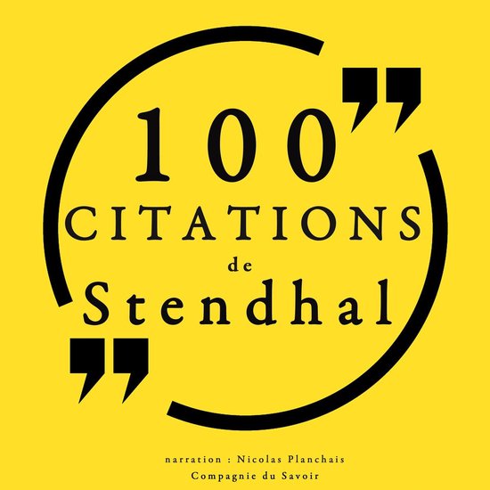 100 citations de Stendhal - cover