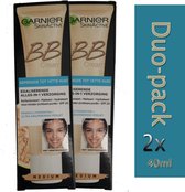 Duo Pack- 2x Garnier Skin Naturals BB Cream SPF 20 - 40 ml -Medium*3600541195004