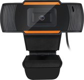 Spire Webcam met Microfoon - USB Aansluiting - Plug & Play - Zwart - Auto Focus Lens - Verstelbaar - Voor Windows, Mac en Android