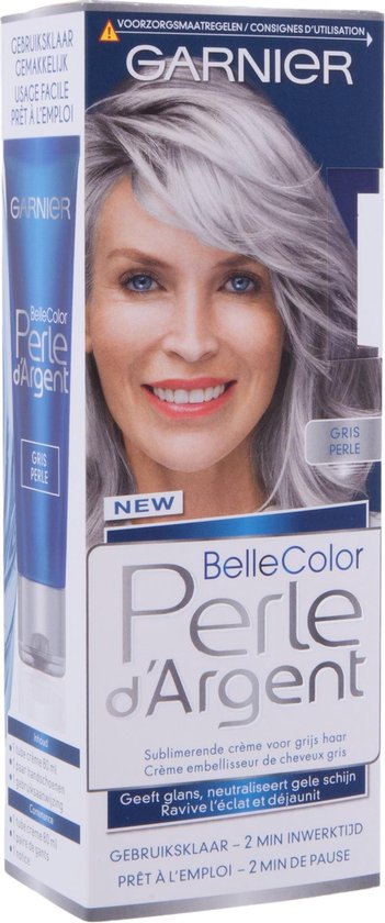 zeevruchten pariteit Vol Garnier Belle Color Haarverf - Parelgrijs - CrÃ¨me Voor Wit en Grijs Haar |  bol.com