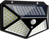 Solar LED Lamp - 100 LED Verlichting - Verlichting op Zonne-energie - IP65 Waterdicht | Buitenverlichting - Buitenlamp op solar verlichting - Bewegingssensor & Nachtsensor - Tuinlamp