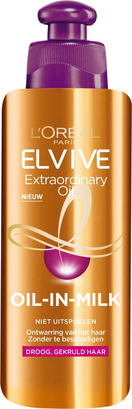 L'Oréal Paris Elvive Extraordinary Oil Krulverzorging - Oil-In-Milk - Leave-in Crème - 6 x 200ml