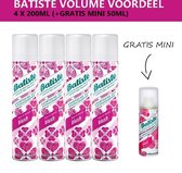 Batiste Droogshampoo Blush - Volumevoordeel - 4 x 200ml - Gratis Mini 50ml