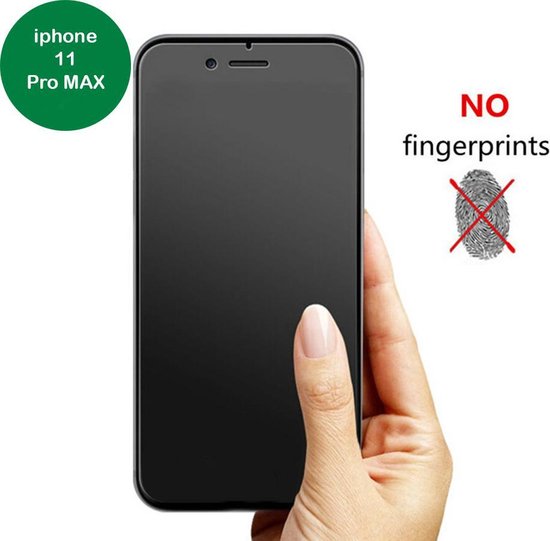 Smartphone screenprotector- Glasbeschermer mat – screenprotector - Premium - glasbeschermer Zijdedruk – Mat - Glasbeschermer - voor iPhone 11 PRO MAX