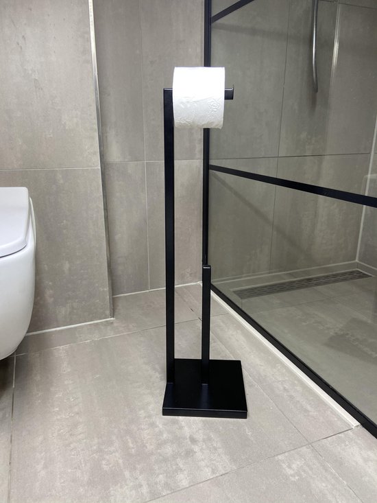 Mijn Design Huis - Staande toiletrolhouder - staal - design - wc rolhouder -... | bol.com
