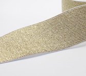 band elastiek goud - gouden bandelastiek - 25 mm x 2,5 m - kledingelastiek