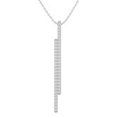 AËLRA Women's 18K gouden hanger met 0,45 ct natuurlijke ronde diamant