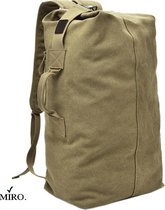 MIRO Luxe Backpack - Rugzak - Grote Capaciteit - Met Zip - 50 Liter - Bruin