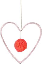 Wool heart decoratie