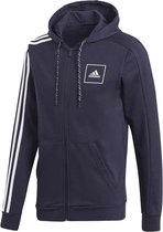 Adidas hoodie met rits blauw maat XL
