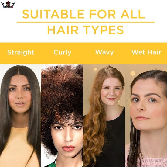 Denman Hairbrush D3, manche noir, coussin en caoutchouc rouge, 7 rangées