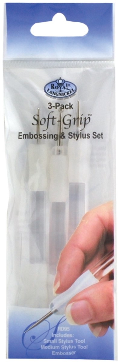 SG95 SOFTGRIP Embossing & Stylus set 3st