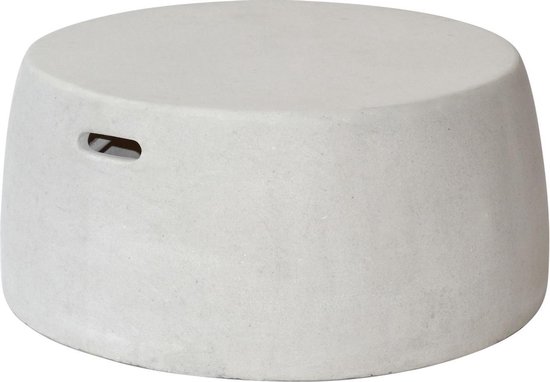 Nick fiberglas lage tafel/kruk XL cemento white