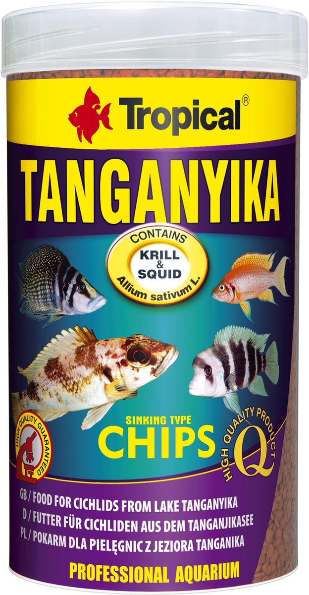 Tropical Tanganyika Chips 250ml | Tanganyika Visvoer | Aquarium Visvoer