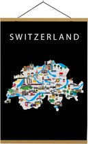 Kaart van Zwitserland | B2 poster | 50x70 cm | Maison Maps