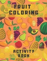 Fruit coloring activity book