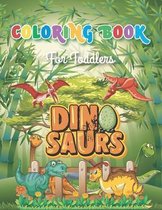 Coloring book for toddlers dinosaurs