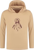 Collect The Label - Jezus Zomer Hoodie - Beige - Unisex - M
