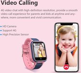 Kinderen smartwatch 4G HD camera - Videogesprek: Video -  GPS, LBS, wifi, SOS - Smart horloge Polsband - 4G-netwerkoproepfunctie - IP67 Waterdichte - Wekker GPS WIFI SOS 4G - Kinderen Smartwa