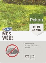 Pokon Mos Weg! - 875gr - Onkruidverdelger - Geschikt voor 25m² - Mosbestrijder - Anti mos gazon