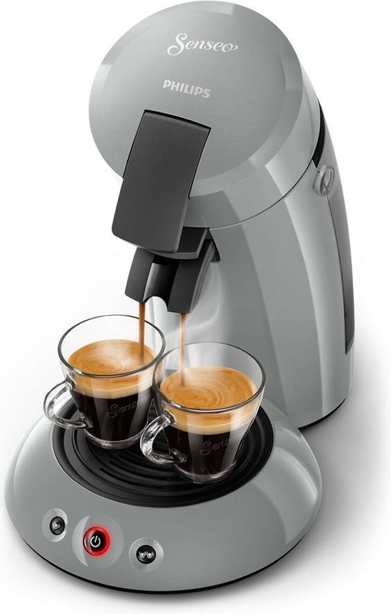 Philips Senseo Select Koffiepadapparaat - 3 Koffievariaties (Mild, Sterk of Krachtige Espresso) - Zet 1 of 2 Kopjes Tegelijk - 0.9 Liter Waterreservoir - Verstelbare tuit - Eco - RVS - CSA250/10