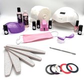 Gellak Startpakket 3, Inclusief Ledlamp 54 watt - gellak - gel nagellak - nagel uv lamp - tafellamp nagelstyliste - nagellamp voor gel nagellak