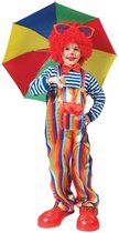 Clownskostuum | Overal Clown Bobo | Maat 140 | Verkleedkleding | Carnavalskleding