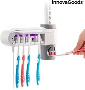 Innovagoods UV Tandenborstelsterilisator - Tandpastadispenser - Hygiënische Tandenborstelhouder