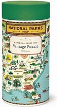 Cavallini & Co vintage puzzel - National Parks Map