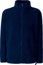 Fruit Of The Loom Heren Volle Ritssluiting Buiten Fleece / Top (Donker Marine)