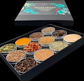 INDIASE specerijen (Masala Dabba) en 3 recepten in een mooie vormgegeven (kado) box door TeaSaltAndSpices