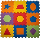 Eva Puzzelmat van Nul Kinderen Speelmat en Kruipmat Vormen 33x33cm