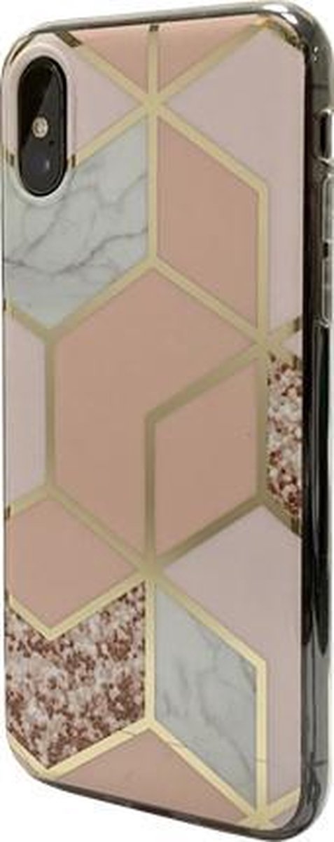 Trendy Fashion Cover iPhone 7/8/SE 2 Marble Pink