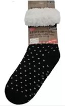 Huissokken Dames | Huissokken | Huissokken Dames Anti Slip |Witte stippen| Pantoffelsdames | Sokken Dames | One size