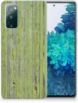 Cover Case Samsung Galaxy S20 FE Smartphone hoesje Green Wood