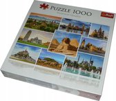 Puzzel Collage van mooie plaatsen 1000 st