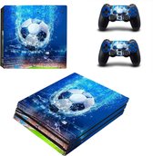 Blue Soccer – PS4 Pro Skin | Playstation 4 Pro | 1 console en 2 controller stickers